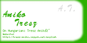 aniko tresz business card